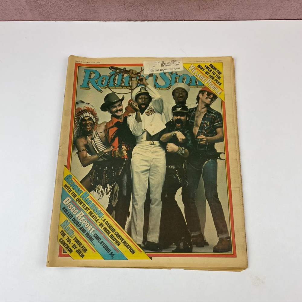 Vintage Rolling Stone Magazine Village People George Harrison April 19, 1979